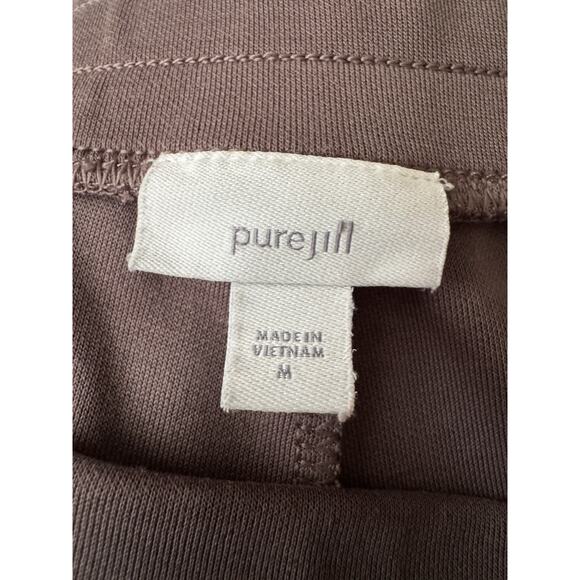 J Jill Pure Jill Joggers Pull Gray/Purple On Stretch Pants Size M - Picture 7 of 9